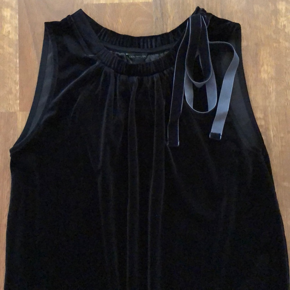 Black velvet top